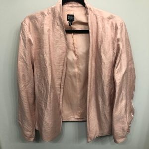 Eileen Fisher Open Front Linen Blazer